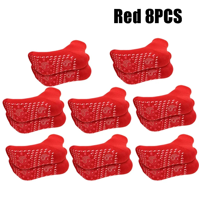 1/5pairs Tourmaline Heating Socks Winter Warm Thermal Health Care Socks Slimming Health Short Sock Magnetic Therapy Sock