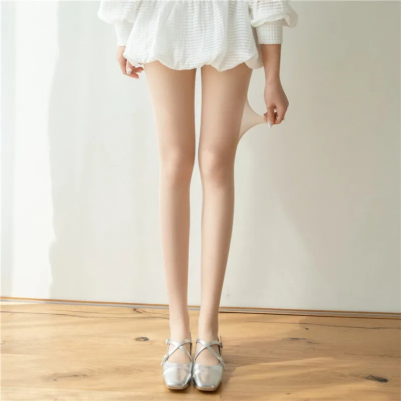 High Elastic Tights Women Fashion Candy Color Summer Spring Hosiery Female Daily Basic Fresh-Colored Pantyhose Slim Legged Socks