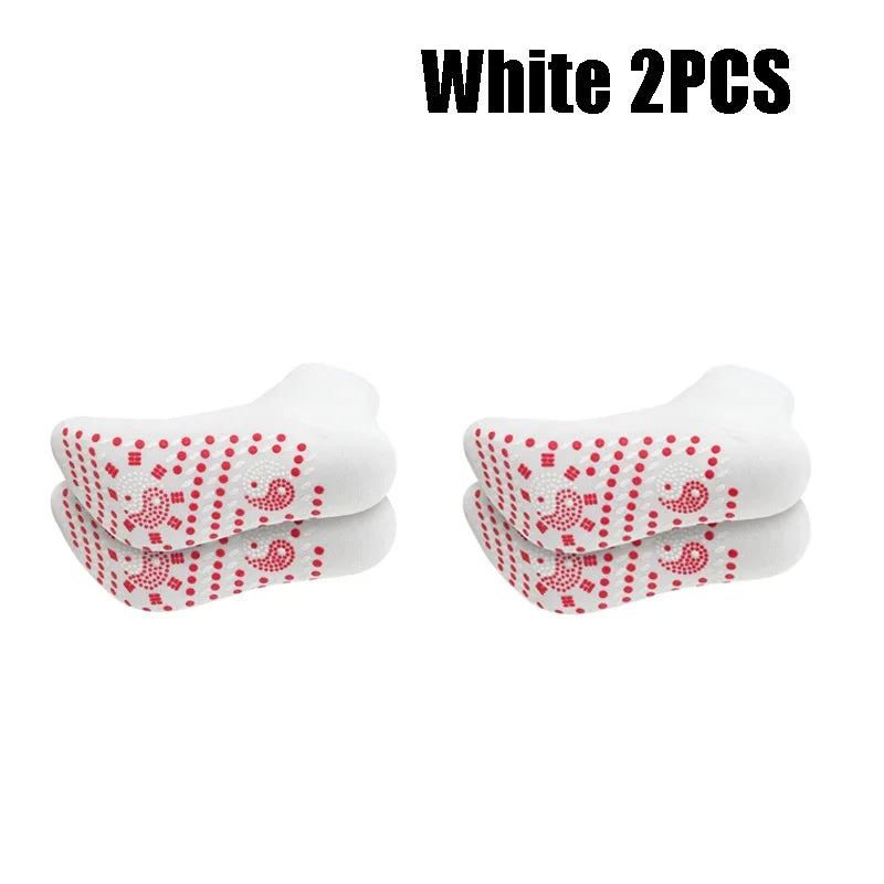 1/5pairs Tourmaline Heating Socks Winter Warm Thermal Health Care Socks Slimming Health Short Sock Magnetic Therapy Sock