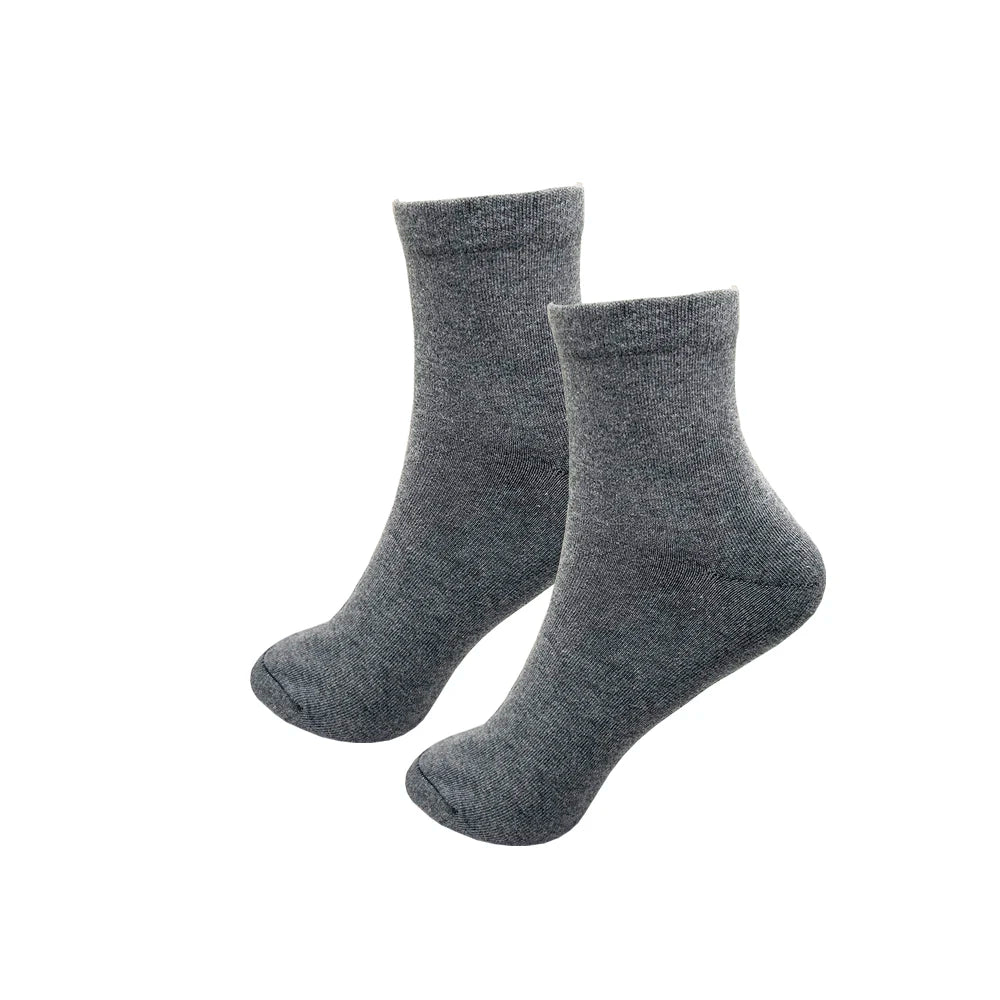 2/5 Pairs Men Women Cotton Socks Pure Color High Quality Soft Breathable Grey Black Business Casual Men winter socks Large Size