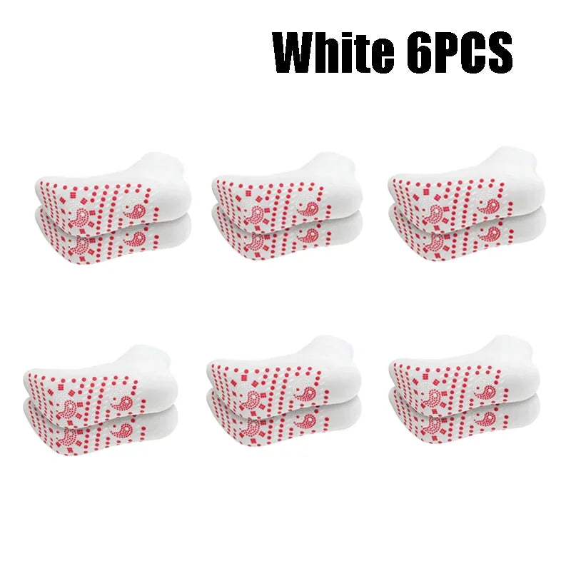 1/5pairs Tourmaline Heating Socks Winter Warm Thermal Health Care Socks Slimming Health Short Sock Magnetic Therapy Sock