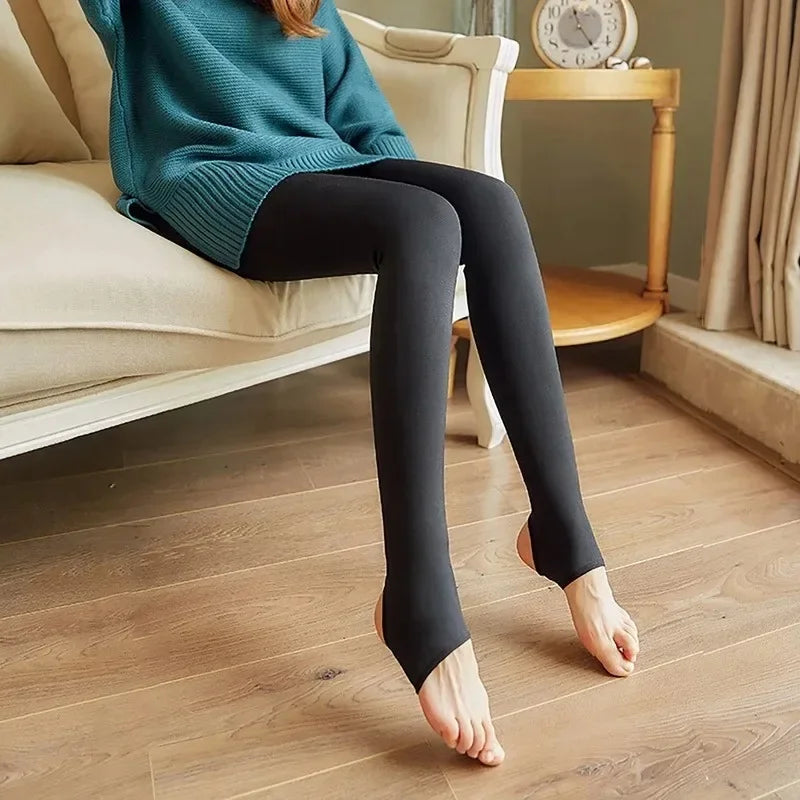 Thermal Stockings Woman Fleece Tights Sexy Winter Warm Pantyhose Translucent Slim Thicken Tights Elastic Velvet Pantyhose Female