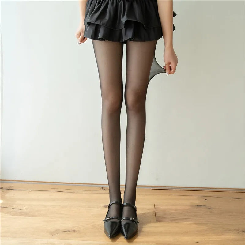 High Elastic Tights Women Fashion Candy Color Summer Spring Hosiery Female Daily Basic Fresh-Colored Pantyhose Slim Legged Socks