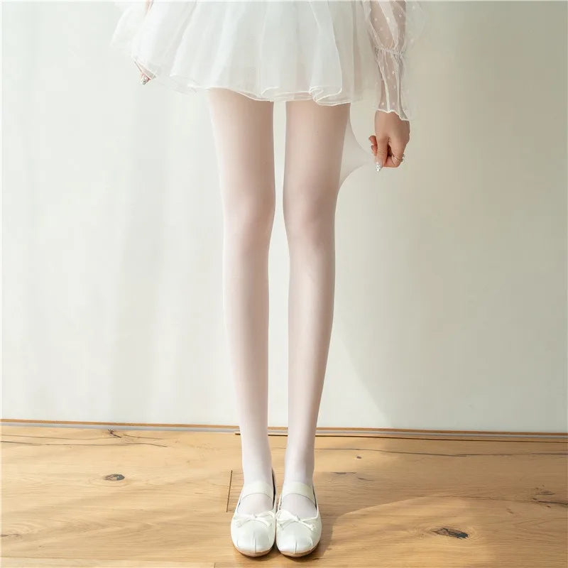 High Elastic Tights Women Fashion Candy Color Summer Spring Hosiery Female Daily Basic Fresh-Colored Pantyhose Slim Legged Socks