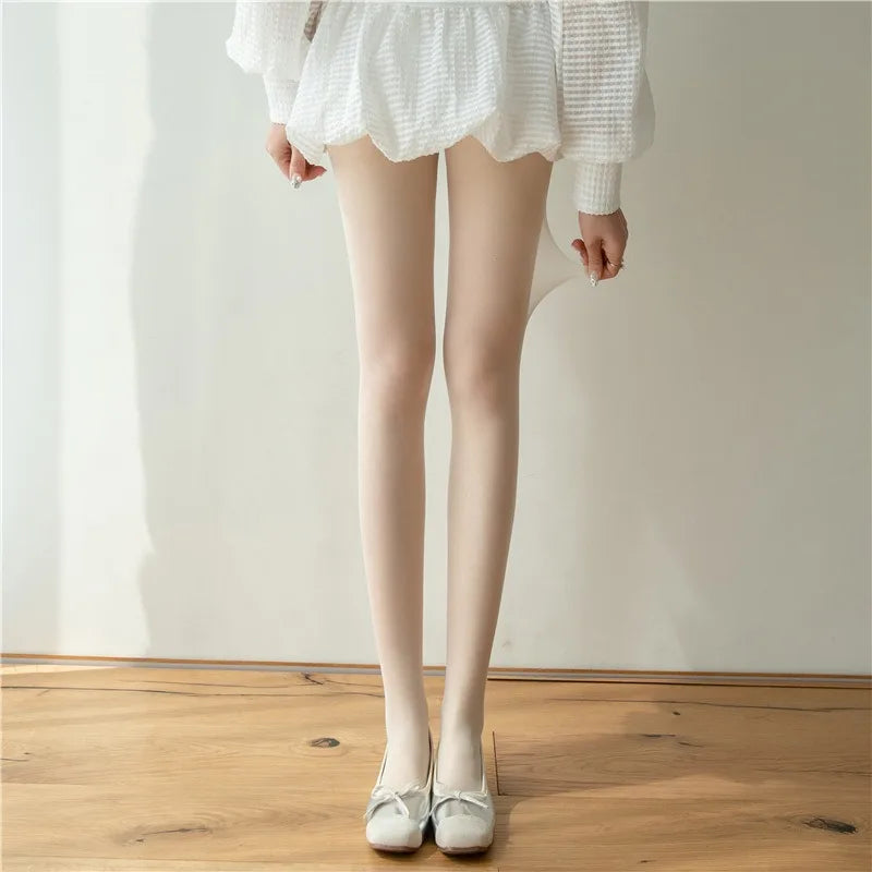 High Elastic Tights Women Fashion Candy Color Summer Spring Hosiery Female Daily Basic Fresh-Colored Pantyhose Slim Legged Socks
