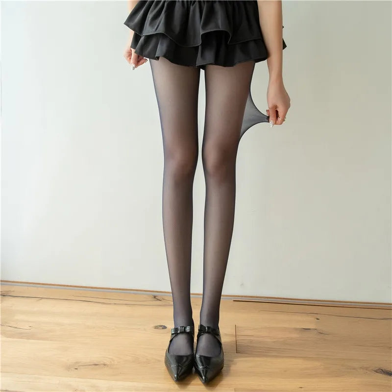 High Elastic Tights Women Fashion Candy Color Summer Spring Hosiery Female Daily Basic Fresh-Colored Pantyhose Slim Legged Socks