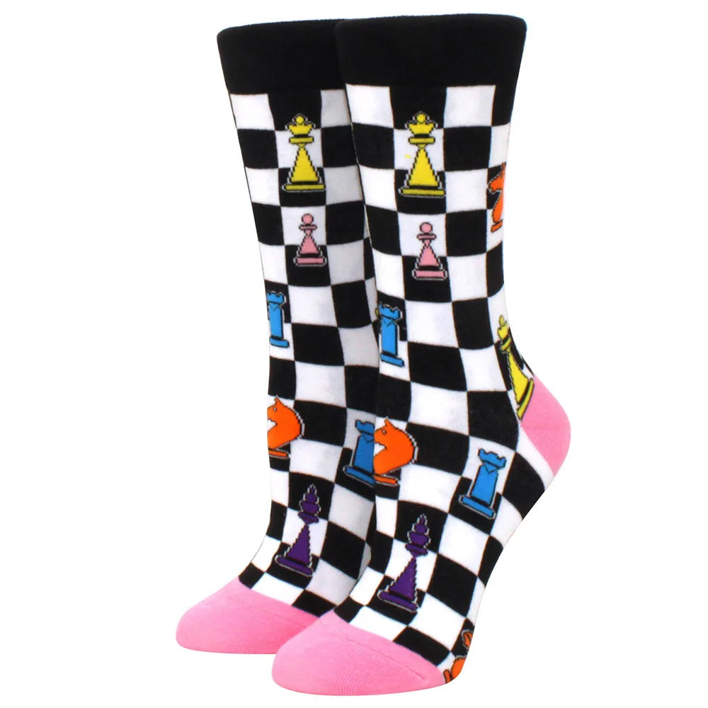 New Fashion Colorful Funny Happy Casual Women Socks Harajuku Cute Animal Cartoon Men's Socks
